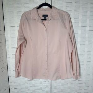Covington Essentials Pale Pink Button Down Long Sleeve Shirt Size XL